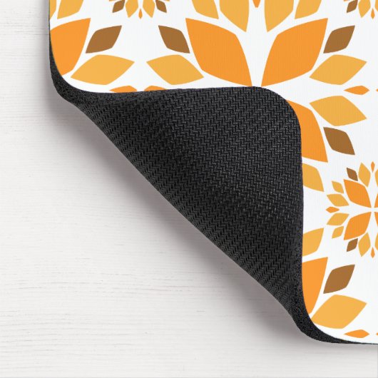 schöne braune Blume Blütenmuster Mousepad (Ecke)