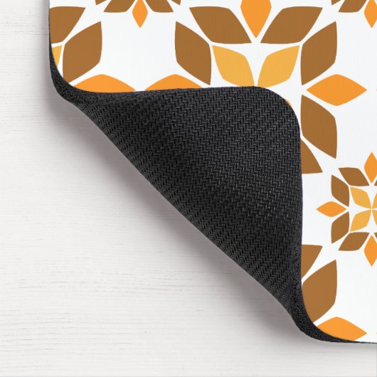schöne braune Blume Blütenmuster Mousepad (Ecke)