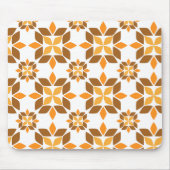schöne braune Blume Blütenmuster Mousepad (Vorne)
