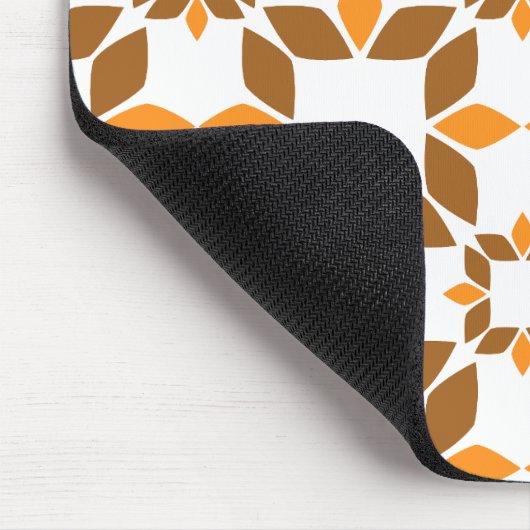 schöne braune Blume Blütenmuster Mousepad (Ecke)