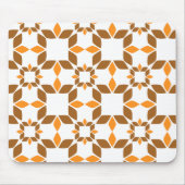 schöne braune Blume Blütenmuster Mousepad (Vorne)
