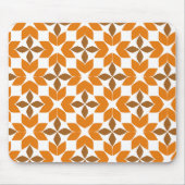 schöne braune Blume Blütenmuster Mousepad (Vorne)