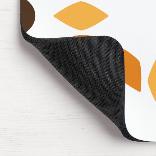 schöne braune Blume Blütenmuster Mousepad (Ecke)