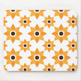 schöne braune Blume Blütenmuster Mousepad