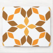 schöne braune Blume Blütenmuster Mousepad (Vorne)