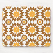schöne braune Blume Blütenmuster Mousepad (Vorne)