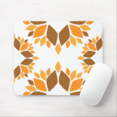 schöne braune Blume Blütenmuster Mousepad (Mit Mouse)