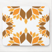 schöne braune Blume Blütenmuster Mousepad (Vorne)
