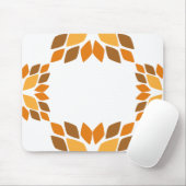 schöne braune Blume Blütenmuster Mousepad (Mit Mouse)