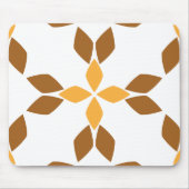 schöne braune Blume Blütenmuster Mousepad (Vorne)
