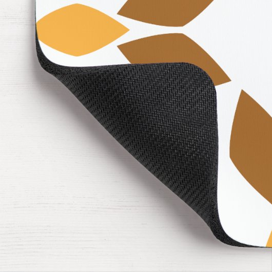 schöne braune Blume Blütenmuster Mousepad (Ecke)