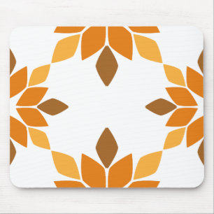 schöne braune Blume Blütenmuster Mousepad