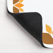 schöne braune Blume Blütenmuster Mousepad (Ecke)