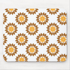 schöne braune Blume Blütenmuster Mousepad