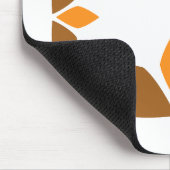 schöne braune Blume Blütenmuster Mousepad (Ecke)