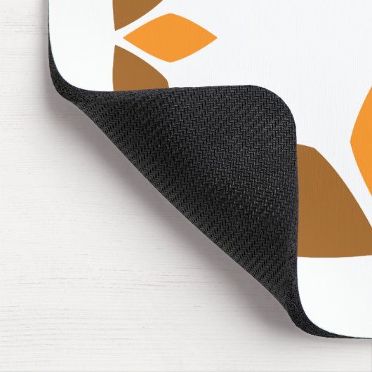 schöne braune Blume Blütenmuster Mousepad (Ecke)