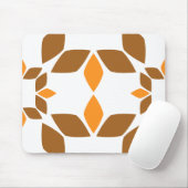 schöne braune Blume Blütenmuster Mousepad (Mit Mouse)