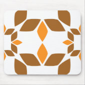 schöne braune Blume Blütenmuster Mousepad (Vorne)