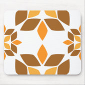 schöne braune Blume Blütenmuster Mousepad (Vorne)