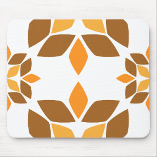 schöne braune Blume Blütenmuster Mousepad