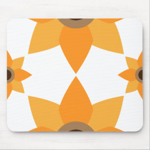 schöne braune Blume Blütenmuster Mousepad