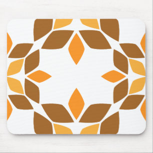 schöne braune Blume Blütenmuster Mousepad