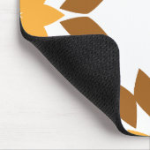 schöne braune Blume Blütenmuster Mousepad (Ecke)