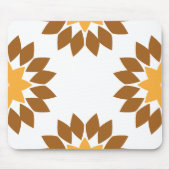 schöne braune Blume Blütenmuster Mousepad (Vorne)