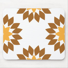 schöne braune Blume Blütenmuster Mousepad