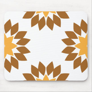 schöne braune Blume Blütenmuster Mousepad