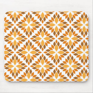schöne braune Blume Blütenmuster Mousepad