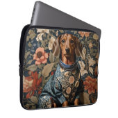 Schöne braune Dackel | Dackel Portrait Laptopschutzhülle (Vorne Rechts)