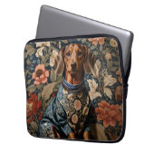 Schöne braune Dackel | Dackel Portrait Laptopschutzhülle (Vorderseite Links)