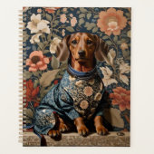 Schöne braune Dackel | Dackel Portrait Planer (Vorderseite)