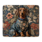 Schöne braune Dackel | Dackel Portrait Schneidebrett (Vorderseite)