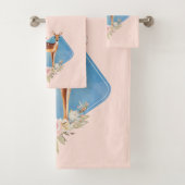 Schöne braune Dose mit weißen Flecken Badhandtuch Set (Insitu)