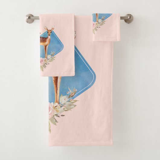 Schöne braune Dose mit weißen Flecken Badhandtuch Set (Insitu)