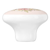 Schöne braune Dose mit weißen Flecken Keramikknauf (Seitenansicht)