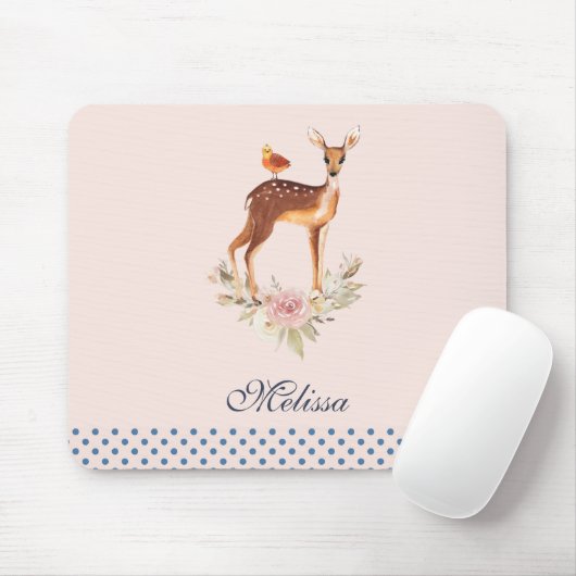 Schöne braune Dose mit weißen Flecken Mousepad (Mit Mouse)