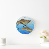 Schöne Braune Forelle Runde Wanduhr (Zuhause)