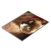 Schöne braune Katze Notizblock (Linke Seite)