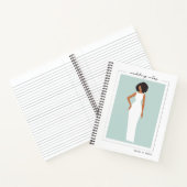 Schöne Braut für Hochzeitsfestspiele Notizblock (Innenseite)