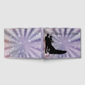 Schöne Braut & Groom Dance Silhouette Hochzeit Gästebuch (Voll)