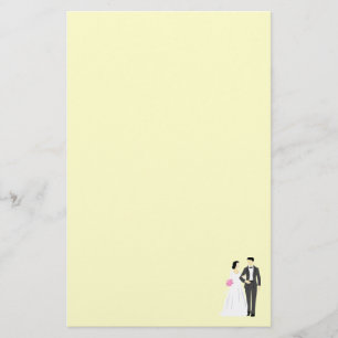 Schöne Braut & Groom Wedding Briefpapier