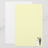 Schöne Braut & Groom Wedding Briefpapier (Vorne/Hinten)
