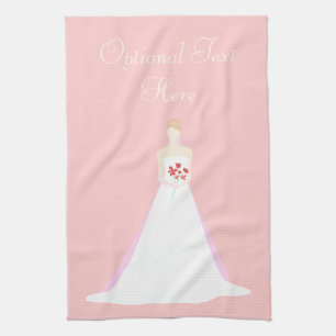 Schöne Braut Hochzeit Geschirrtuch