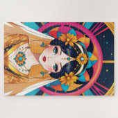 Schöne Braut in der Kunst der Pop Art Puzzle (Horizontal)