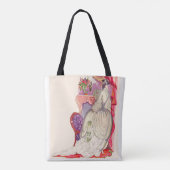 schöne Braut in einem schönen Gewand Tasche (Rückseite)