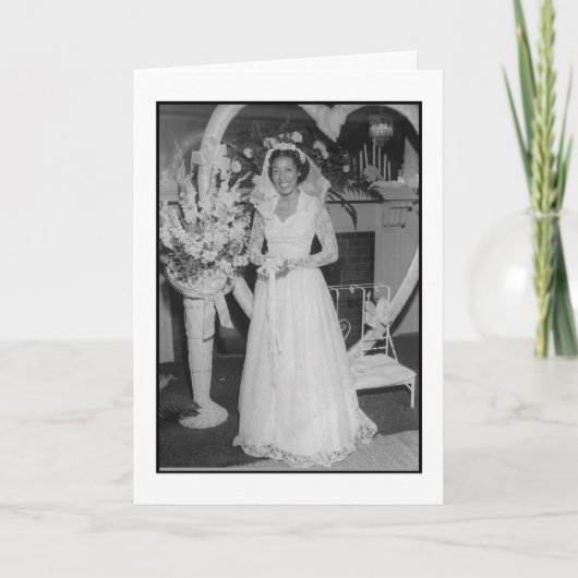 Schöne Braut Karte (Vorderseite)