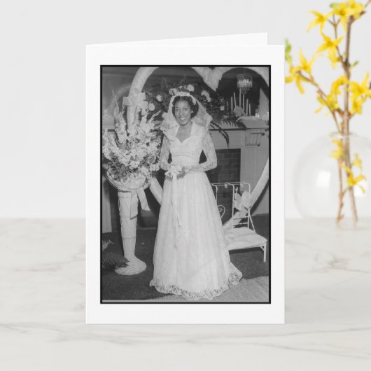 Schöne Braut Karte (Gelbe Blume)